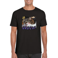 Camiseta unisex estampado de gato "Urusai!"