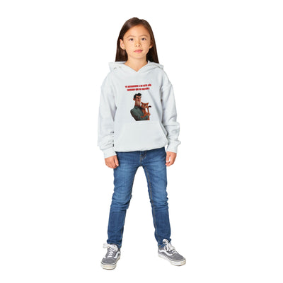 Sudadera con capucha júnior estampado de gato "Cómplice Felino" Michilandia