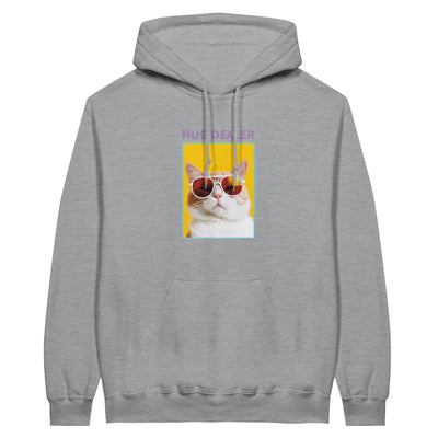 Sudadera con Capucha Unisex Estampado de Gato "Distribuidor de Abrazos" Michilandia