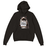 Sudadera con capucha unisex estampado de gato "Odio a la Gente" Gelato