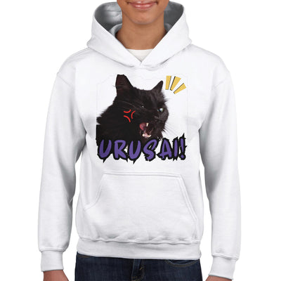 Sudadera con capucha júnior estampado de gato 