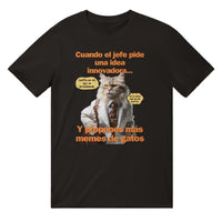Camiseta unisex estampado de gato "Estrategia Miau" Michilandia | La tienda online de los fans de gatos