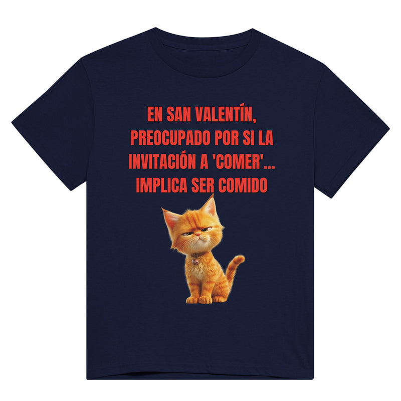 Camiseta Unisex Estampado de Gato "San Miaulentín" Michilandia | La tienda online de los fans de gatos