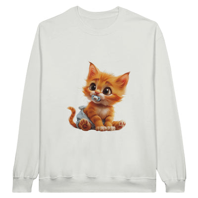 Sudadera Unisex Estampado de Gato "Miau en Pañales" Michilandia