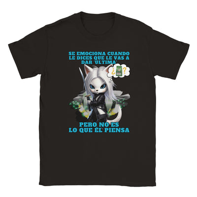 Camiseta unisex estampado de gato 