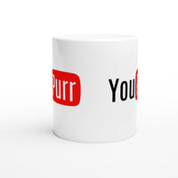 Taza Blanca con Impresión de Gato "YouPurr" Michilandia | La tienda online de los fans de gatos