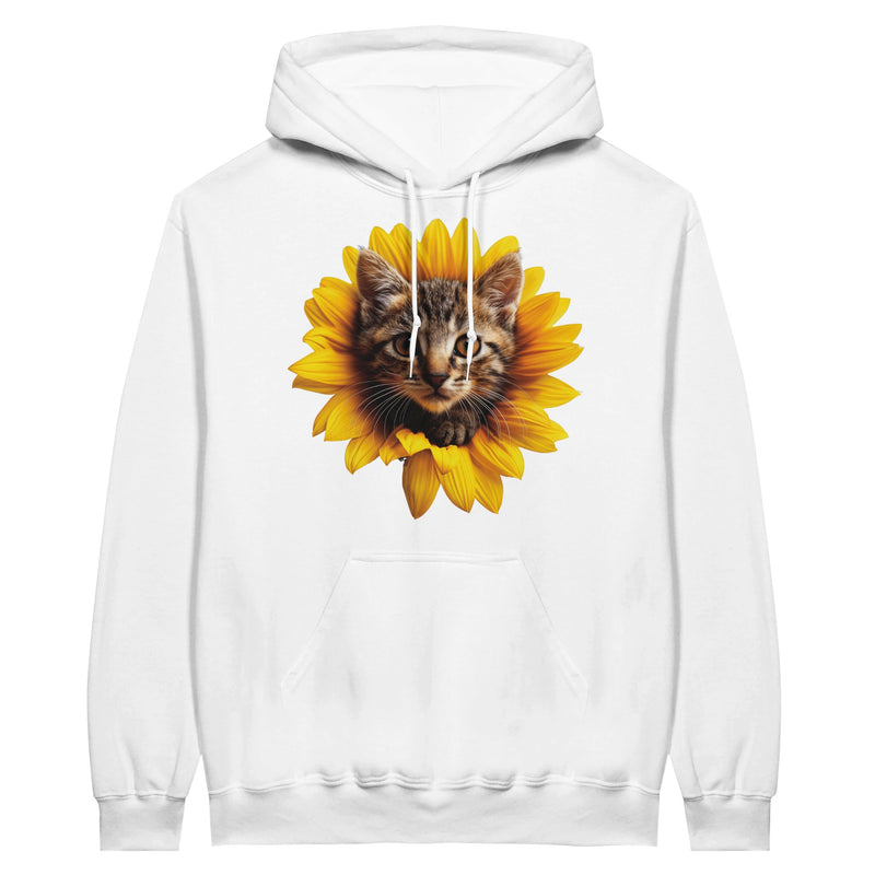 Sudadera con Capucha Unisex Estampado de Gato "Miau Solar" Michilandia