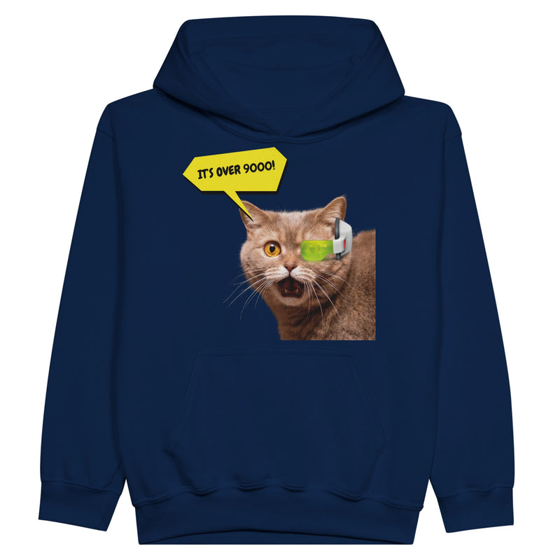 Sudadera con capucha júnior estampado de gato "9000 Miaus" Michilandia