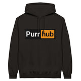 Sudadera con Capucha Unisex Estampado de Gato "Purr Hub" Michilandia | La tienda online de los fans de gatos