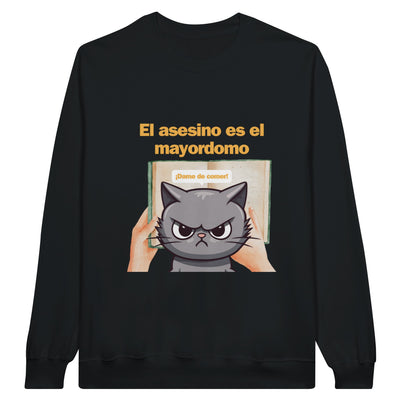 Sudadera Unisex Estampado de Gato 