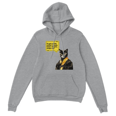 Sudadera con Capucha Unisex Estampado de Gato "Bruce Michi Lee" Michilandia | La tienda online de los amantes de gatos