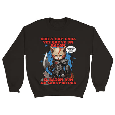 Sudadera Unisex Estampado de Gato 