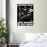 Panel de aluminio impresión de gato "Amanecer Hostil" Michilandia | La tienda online de los amantes de gatos