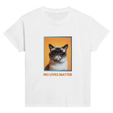 Camiseta Junior Unisex Estampado de Gato "Gruñón Sarcástico" Michilandia