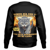 Sudadera Deportiva unisex estampado de gato "Nuevo Rival" Subliminator