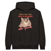 Sudadera con Capucha Unisex Estampado de Gato 