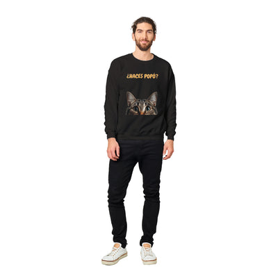 Sudadera Unisex Estampado de Gato "Consulta Curiosa" Michilandia | La tienda online de los fans de gatos