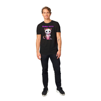 Camiseta unisex estampado de gato "Bubble Kitty" Gelato