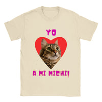 Imprime tu camiseta unisex "Yo amo a mi michi" v2
