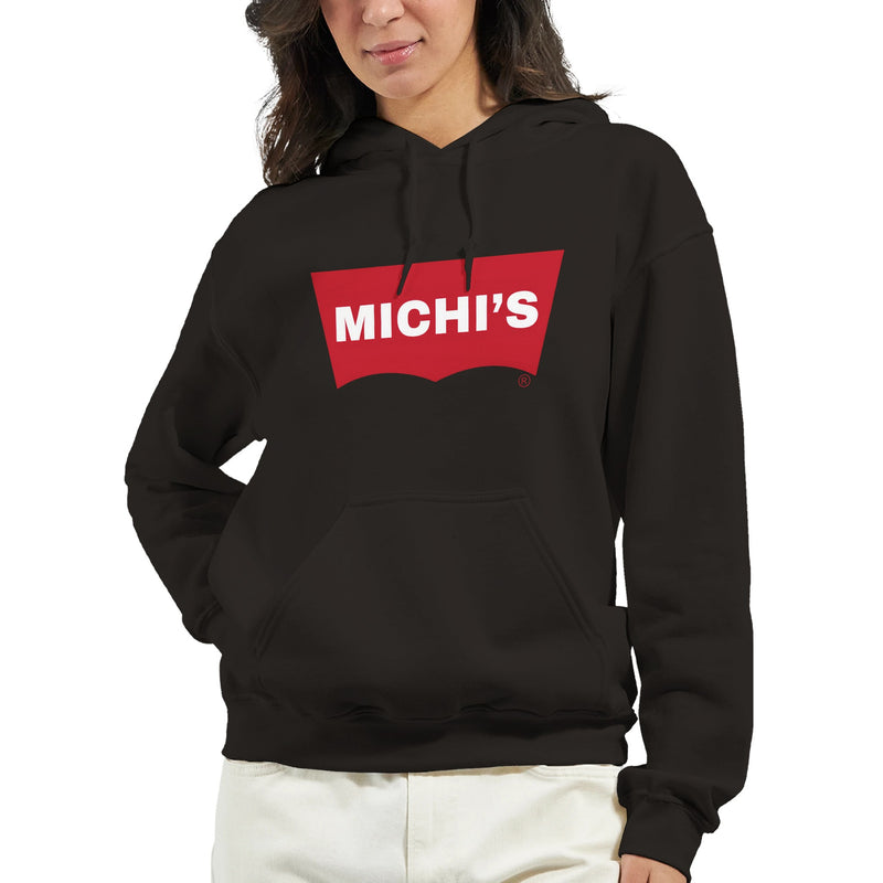 Sudadera con Capucha Unisex Estampado de Gato "Michi's Denim" Michilandia | La tienda online de los fans de gatos