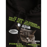 Sudadera con capucha unisex estampado de gato "El Detector de Golosinas"