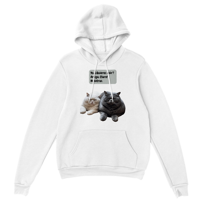 Sudadera con capucha unisex estampado de gato "Michis relajados" Gelato