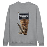 Sudadera Unisex Estampado de Gato "Panchito y Su Camino" Michilandia | La tienda online de los fans de gatos