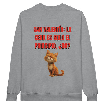 Sudadera Unisex Estampado de Gato "San Valentín Gatuno" Michilandia | La tienda online de los fans de gatos