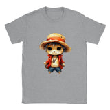 Camiseta unisex estampado de gato "Miau D. Luffy" Michilandia | La tienda online de los amantes de gatos