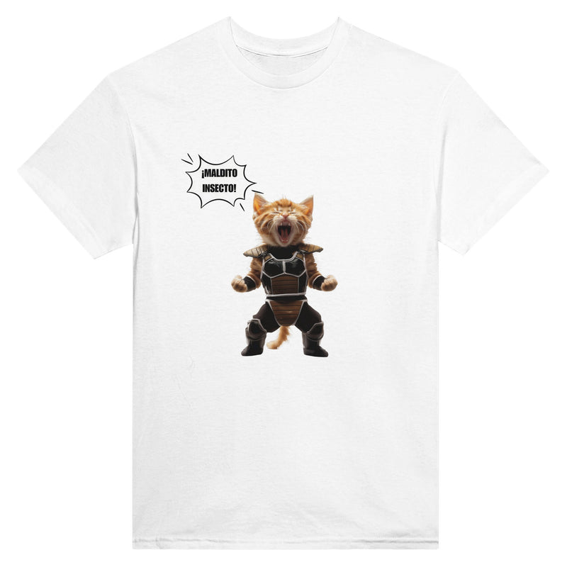 Camiseta Unisex Estampado de Gato "Maldito insecto" Michilandia