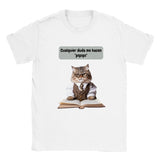 Camiseta unisex estampado de gato "Michi profesor" Gelato