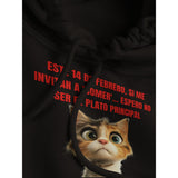 Sudadera con Capucha Unisex Estampado de Gato "Cita Gatuna" Michilandia | La tienda online de los fans de gatos