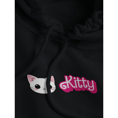 Sudadera con Capucha Unisex Estampado de Gato "Kitty Barbie" Michilandia