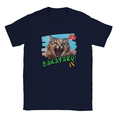 Camiseta Junior Unisex Estampado de Gato "Idiota" Michilandia | La tienda online de los amantes de gatos