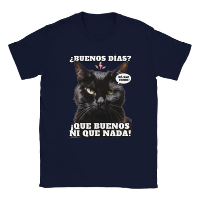 Camiseta unisex estampado de gato "Amanecer Hostil" Michilandia | La tienda online de los amantes de gatos