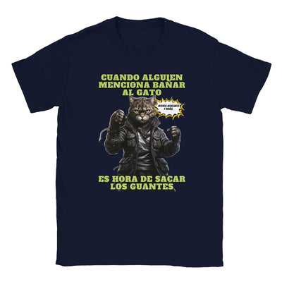 Camiseta unisex estampado de gato "El Intocable" Michilandia | La tienda online de los fans de gatos