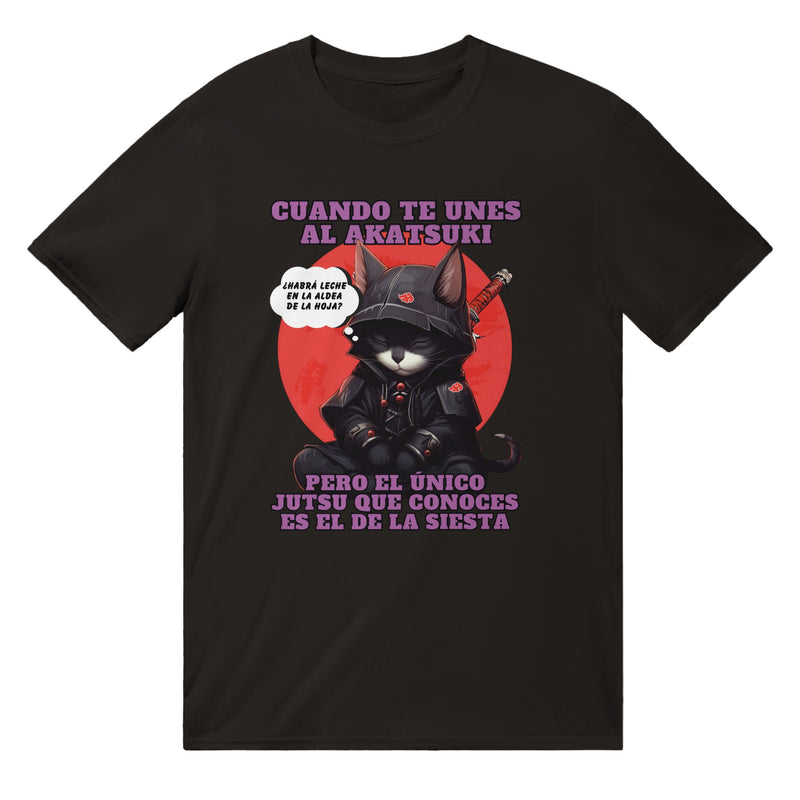 Camiseta unisex estampado de gato "Siesta No Jutsu" Michilandia | La tienda online de los amantes de gatos