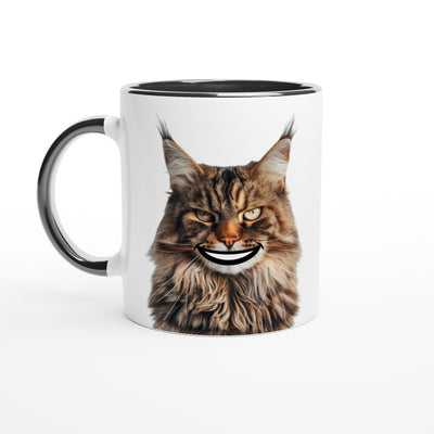 Taza bicolor con Impresión de Gato 