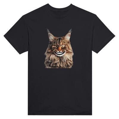 Camiseta Unisex Estampado de Gato "Sonrisa de Maine Coon" Michilandia