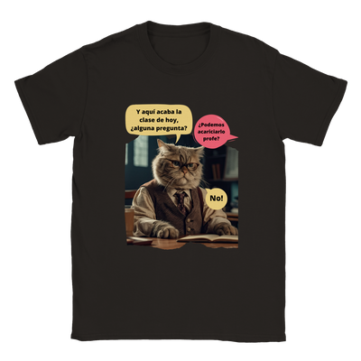 Camiseta unisex estampado de gato 