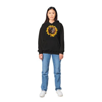 Sudadera con Capucha Unisex Estampado de Gato "Miau Solar" Michilandia