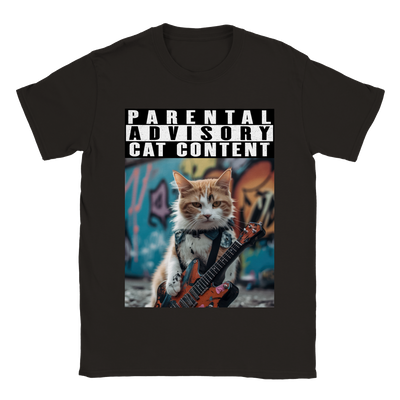 Camiseta unisex estampado de gato 