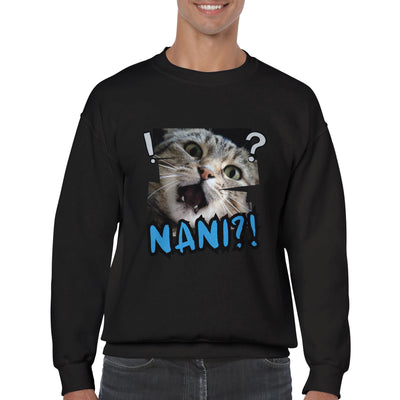 Sudadera unisex estampado de gato 