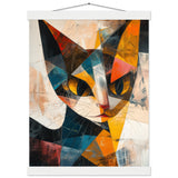 Póster de gato con colgador "Esencia de Picasso" Michilandia | La tienda online de los fans de gatos