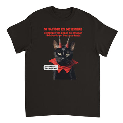 Camiseta Unisex Estampado de Gato 