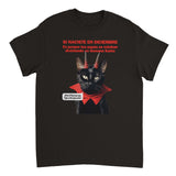 Camiseta Unisex Estampado de Gato "Semana no muy Santa" Michilandia | La tienda online de los fans de gatos