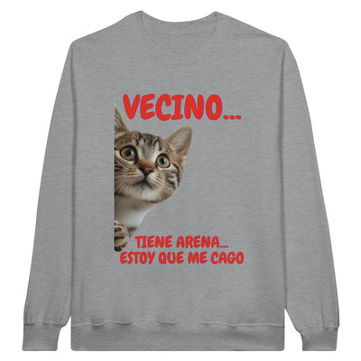 Sudadera Unisex Estampado de Gato "Emergencia Felina" Michilandia | La tienda online de los fans de gatos