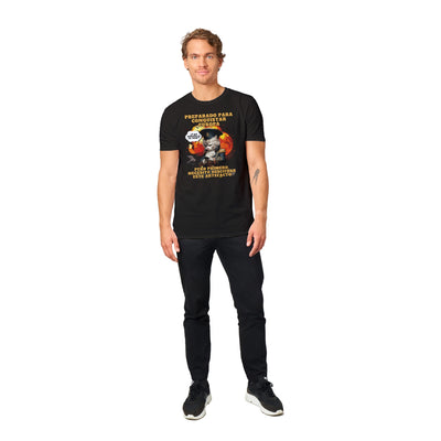 Camiseta unisex estampado de gato "De Batallas a Emojis" Michilandia | La tienda online de los fans de gatos