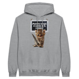 Sudadera con Capucha Unisex Estampado de Gato "Panchito y Su Camino" Michilandia | La tienda online de los fans de gatos