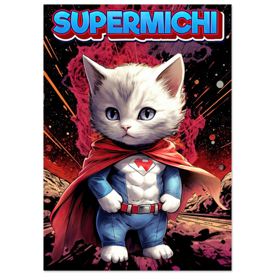 Póster de gato "Supermichi" Gelato